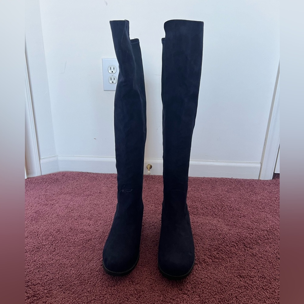 New Unisa Navy Blue Over The Knee Boots.